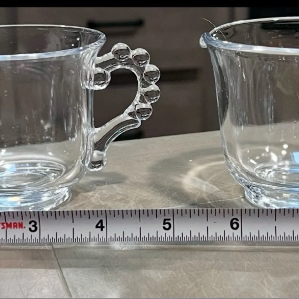 Elegant Vintage Imperial Glass Candlewick Open Sugar and Creamer Set